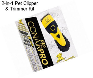 2-in-1 Pet Clipper & Trimmer Kit