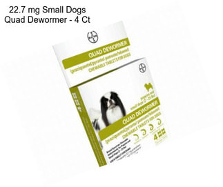 22.7 mg Small Dogs Quad Dewormer - 4 Ct