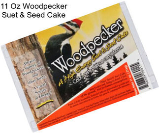 11 Oz Woodpecker Suet & Seed Cake