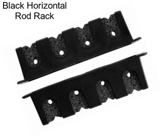 Black Horizontal Rod Rack