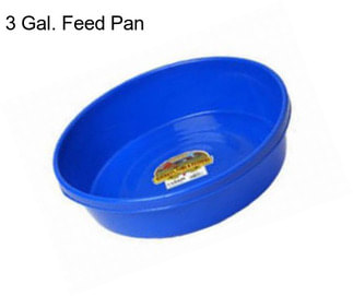 3 Gal. Feed Pan