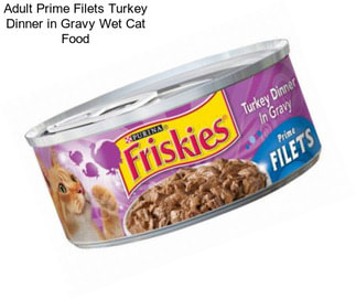 Adult Prime Filets Turkey Dinner in Gravy Wet Cat Food