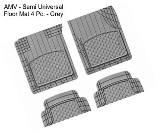 AMV - Semi Universal Floor Mat 4 Pc. - Grey