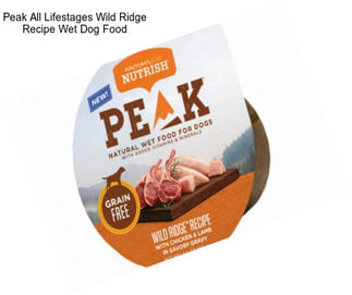 Peak All Lifestages Wild Ridge Recipe Wet Dog Food