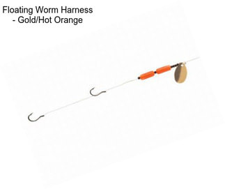 Floating Worm Harness - Gold/Hot Orange