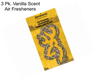 3 Pk. Vanilla Scent Air Fresheners