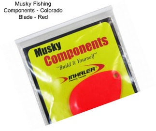 Musky Fishing Components - Colorado Blade - Red