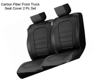 Carbon Fiber Front Truck Seat Cover 2 Pc Set