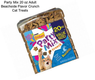 Party Mix 20 oz Adult Beachside Flavor Crunch Cat Treats