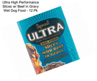 Ultra High Performance Slices w/ Beef in Gravy Wet Dog Food - 12 Pk