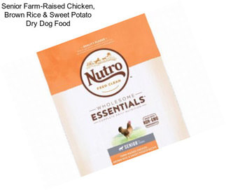 Senior Farm-Raised Chicken, Brown Rice & Sweet Potato Dry Dog Food