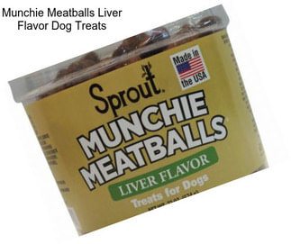 Munchie Meatballs Liver Flavor Dog Treats