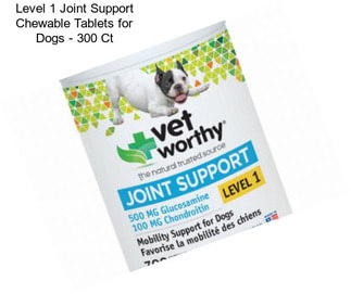 Level 1 Joint Support Chewable Tablets for Dogs - 300 Ct