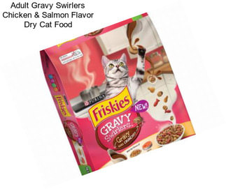 Adult Gravy Swirlers Chicken & Salmon Flavor Dry Cat Food