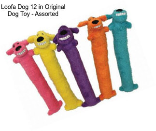 Loofa Dog 12 in Original Dog Toy - Assorted