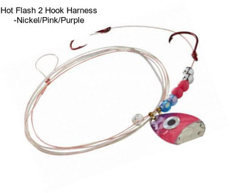 Hot Flash 2 Hook Harness -Nickel/Pink/Purple