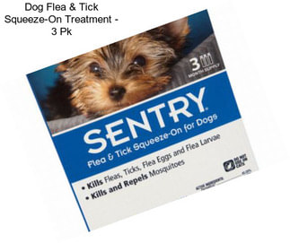 Dog Flea & Tick Squeeze-On Treatment - 3 Pk