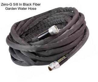 Zero-G 5/8 In Black Fiber Garden Water Hose