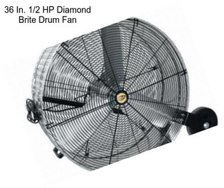 36 In. 1/2 HP Diamond Brite Drum Fan