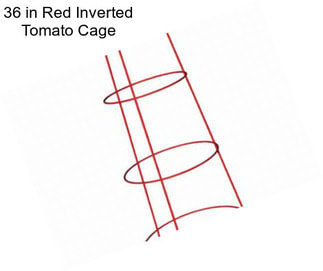 36 in Red Inverted Tomato Cage