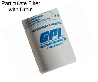 Particulate Filter with Drain