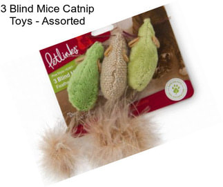 3 Blind Mice Catnip Toys - Assorted