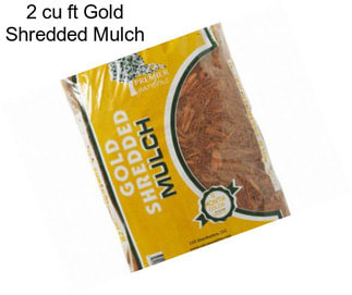 2 cu ft Gold Shredded Mulch