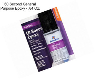 60 Second General Purpose Epoxy - .84 Oz.