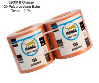 32000 ft Orange 130 Polypropylene Baler Twine - 2 Pk