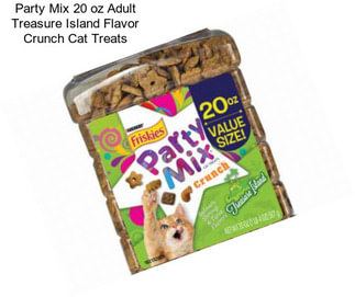 Party Mix 20 oz Adult Treasure Island Flavor Crunch Cat Treats