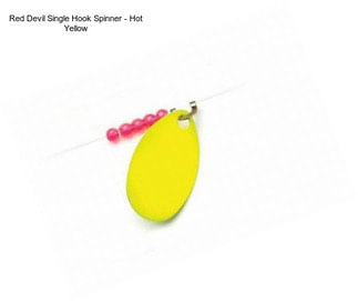 Red Devil Single Hook Spinner - Hot Yellow