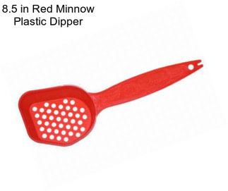 8.5 in Red Minnow Plastic Dipper