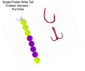 Single/Treble Whip Tail Crawler Harness - Pur/Char