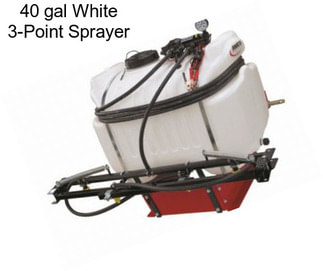 40 gal White 3-Point Sprayer