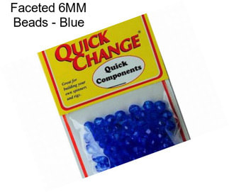 Faceted 6MM Beads - Blue