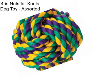 4 in Nuts for Knots Dog Toy - Assorted