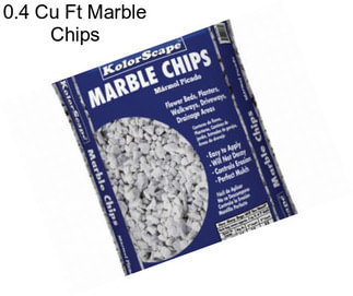 0.4 Cu Ft Marble Chips