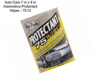 Auto Care 7 in x 8 in Automotive Protectant Wipes - 75 Ct