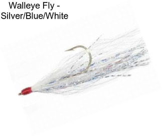 Walleye Fly - Silver/Blue/White