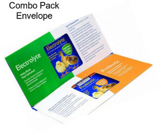 Combo Pack Envelope