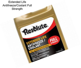 Extended Life Antifreeze/Coolant Full Strength