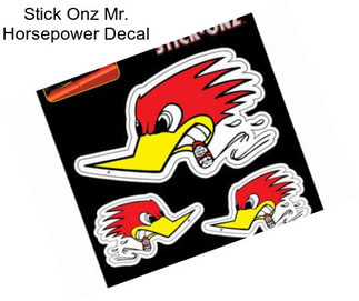 Stick Onz Mr. Horsepower Decal