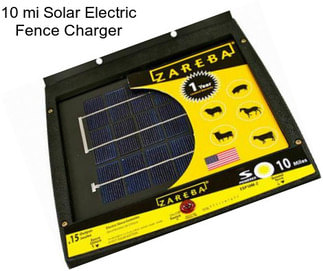 10 mi Solar Electric Fence Charger