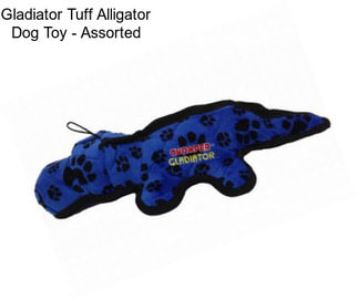 Gladiator Tuff Alligator Dog Toy - Assorted