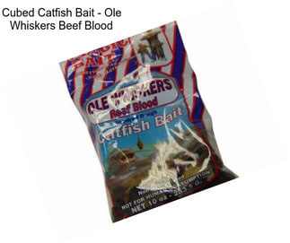 Cubed Catfish Bait - Ole Whiskers Beef Blood