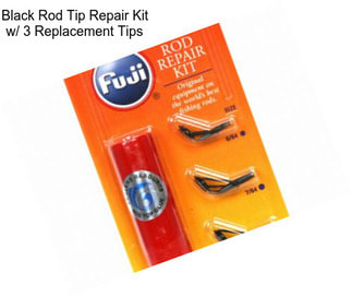 Black Rod Tip Repair Kit w/ 3 Replacement Tips