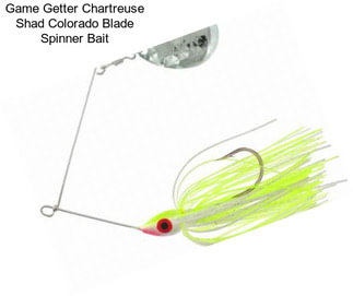 Game Getter Chartreuse Shad Colorado Blade Spinner Bait