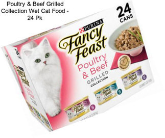 Poultry & Beef Grilled Collection Wet Cat Food - 24 Pk