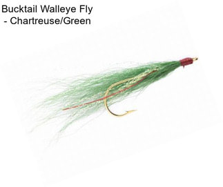 Bucktail Walleye Fly - Chartreuse/Green