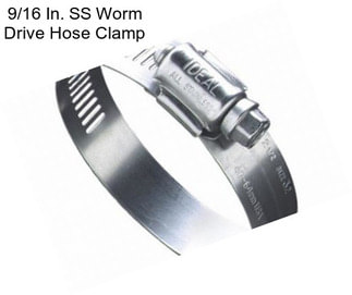 9/16 In. SS Worm Drive Hose Clamp